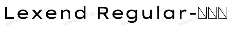 Lexend Regular字体转换